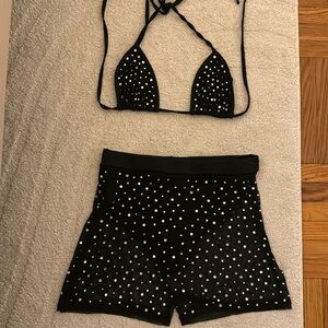 Rhinestone Two piece set